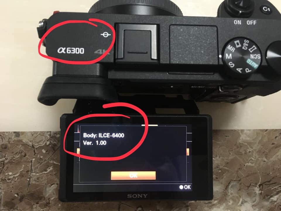 sony camera serial number check